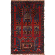 Handmade Prayer Rug 3' 0" x 4' 9" - No. AL34480