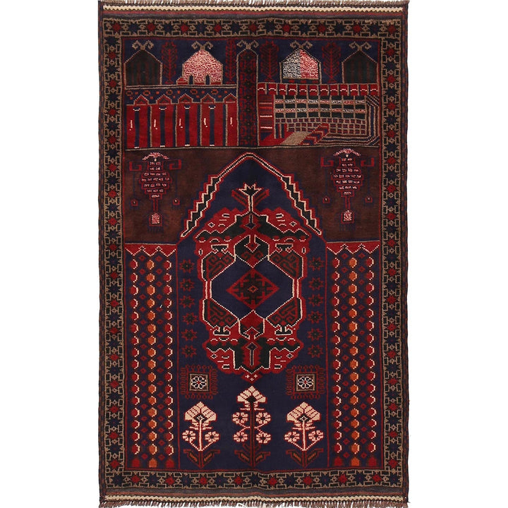 Handmade Prayer Rug 2' 11" x 4' 10" - No. AL66048