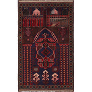 Handmade Prayer Rug 2' 11" x 4' 10" - No. AL66048
