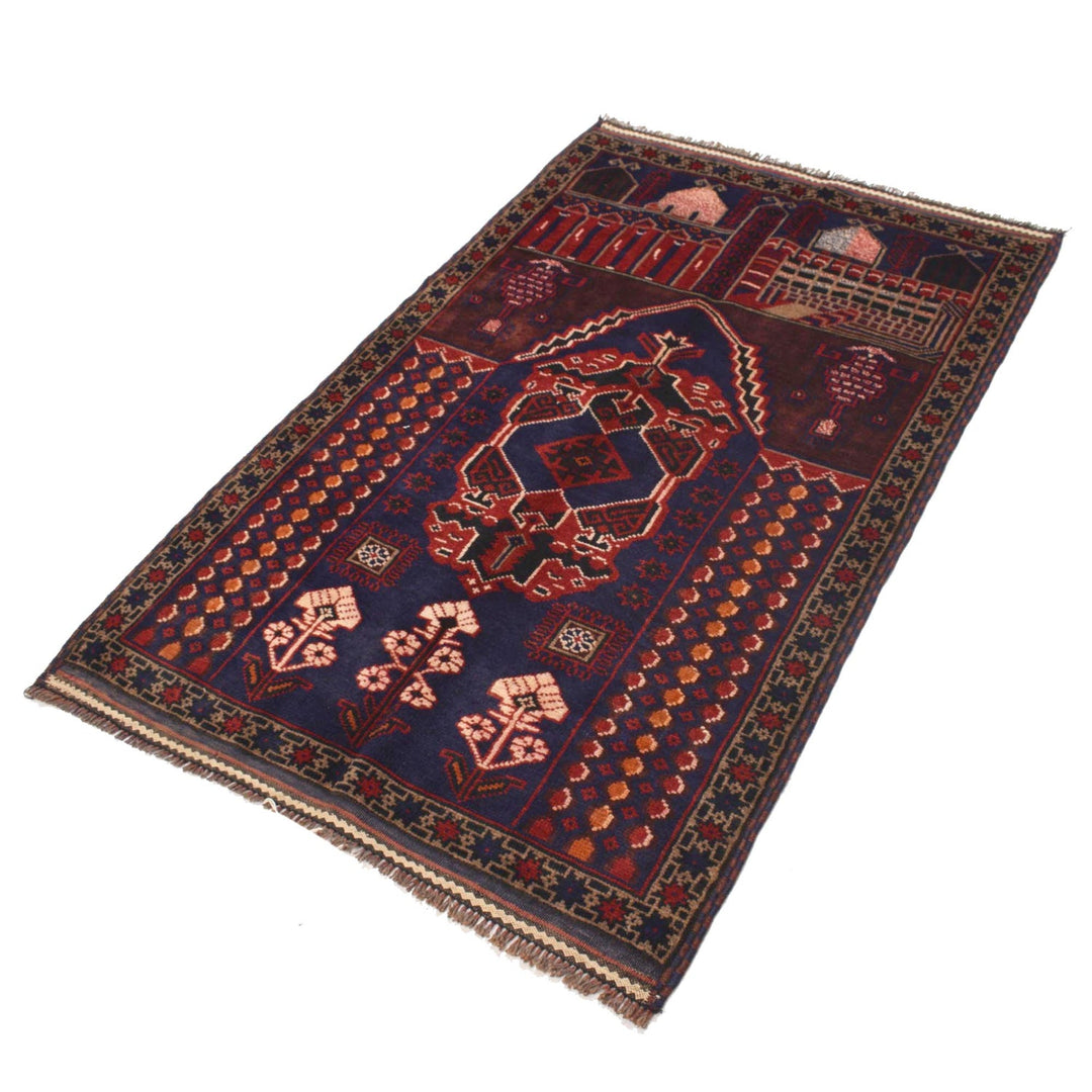 Handmade Prayer Rug 2' 11" x 4' 10" - No. AL66048