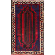 Hand Knotted Baluchi Rug 3' 2" x 5' 2" - No. AL56444