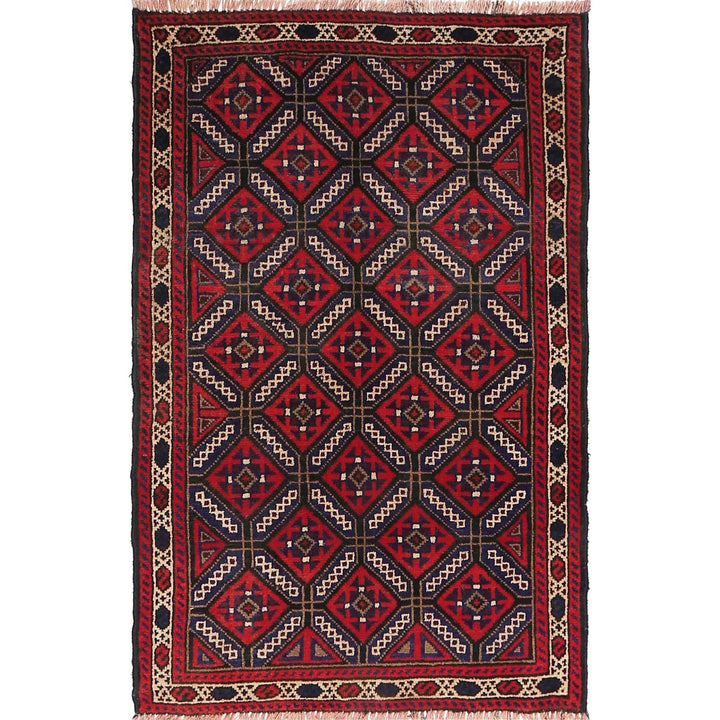 Handmade Balochi Carpet 2' 11" x 4' 5" - No. AL98823