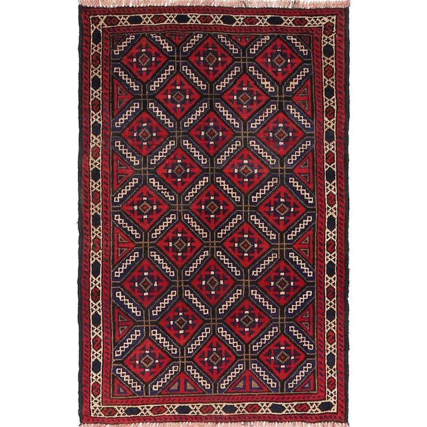 Handmade Balochi Carpet 2' 11" x 4' 5" - No. AL98823