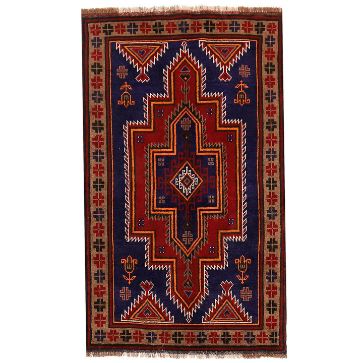 Hand Knotted Baluchi Rug 2' 12" x 4' 9" - No. AL12903