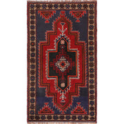 Hand Knotted Baluchi Rug 2' 11" x 5' 2" - No. AL91463