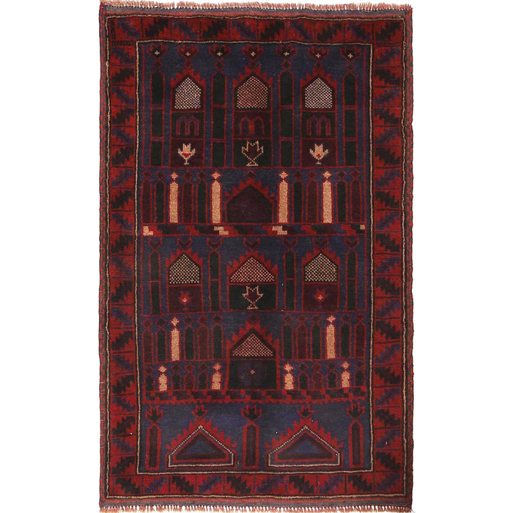 Handmade Prayer Rug 2' 11" x 4' 9" - No. AL54380