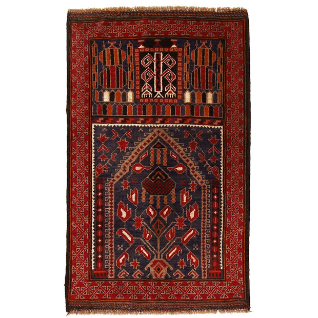 Handmade Prayer Rug 2' 10" x 4' 8" - No. AL22097