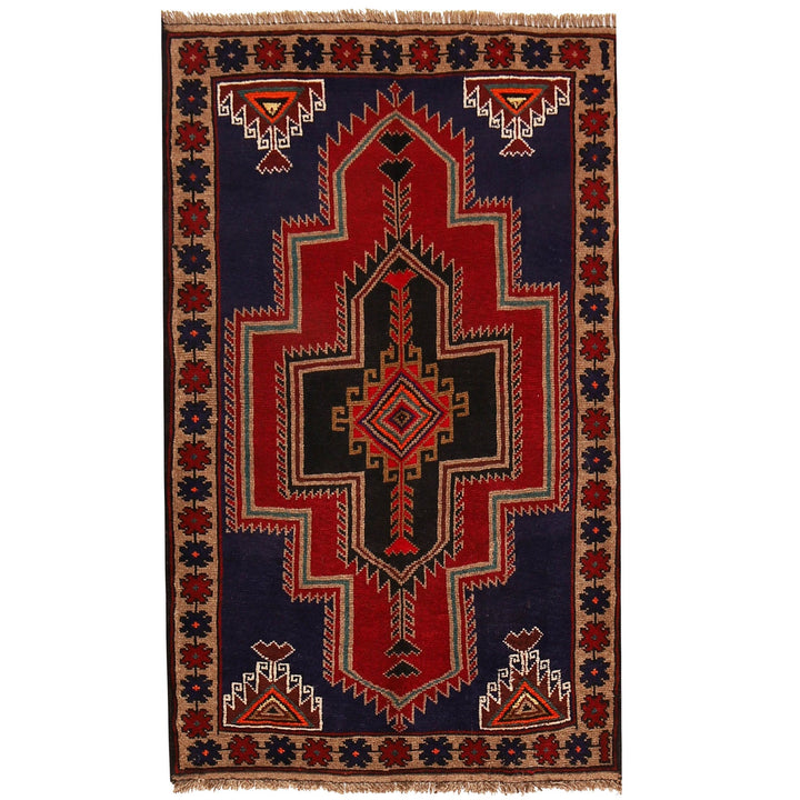 Hand Knotted Baluchi Rug 3' 1" x 4' 8" - No. AL27754