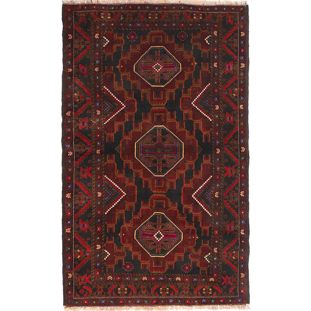 Traditional Baloch Rug 3' 10" x 6' 2" - No. AL94989