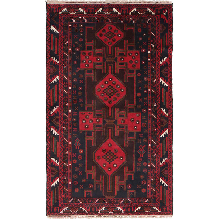 Traditional Baloch Rug 3' 8" x 6' 2" - No. AL43017
