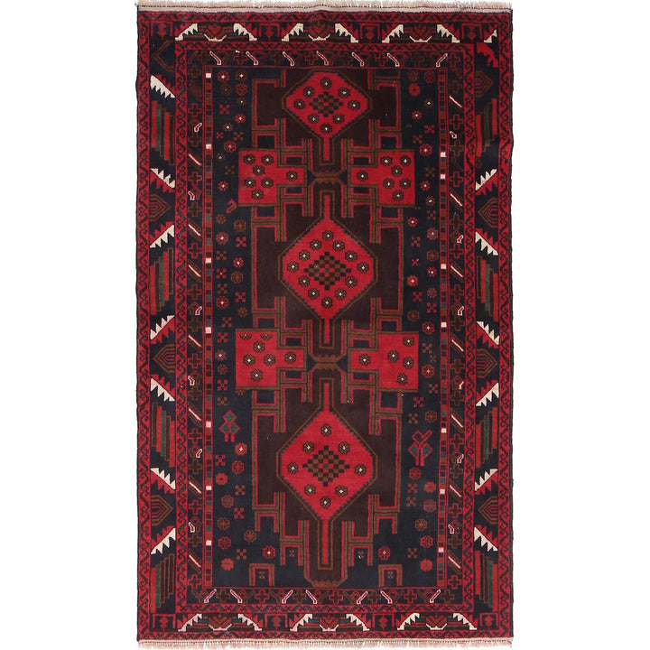 Traditional Baloch Rug 3' 8" x 6' 2" - No. AL58980