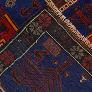 Handmade Balochi Carpet 2' 11" x 4' 3" - No. AL60374