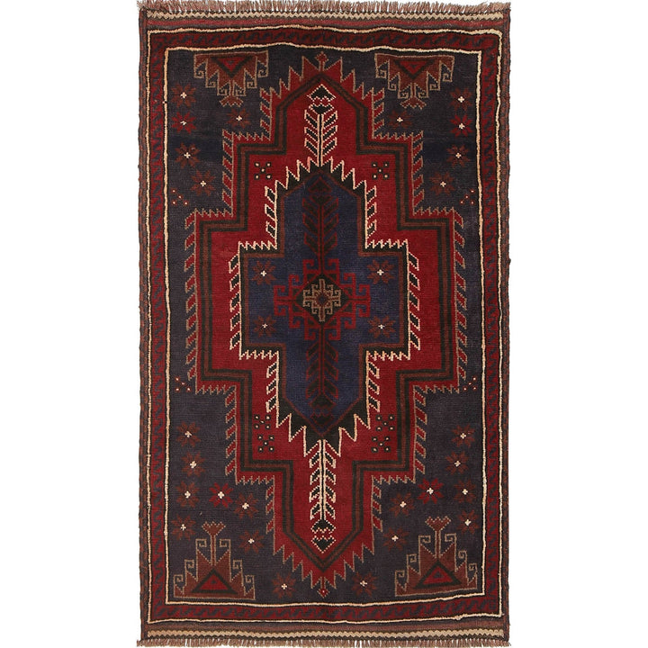 Hand Knotted Baluchi Rug 2' 11" x 4' 11" - No. AL16288