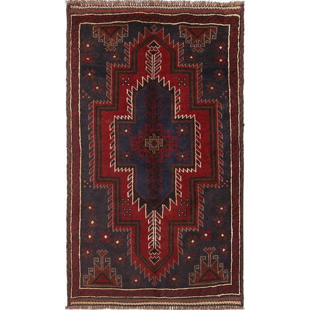 Hand Knotted Baluchi Rug 2' 11" x 4' 11" - No. AL16288