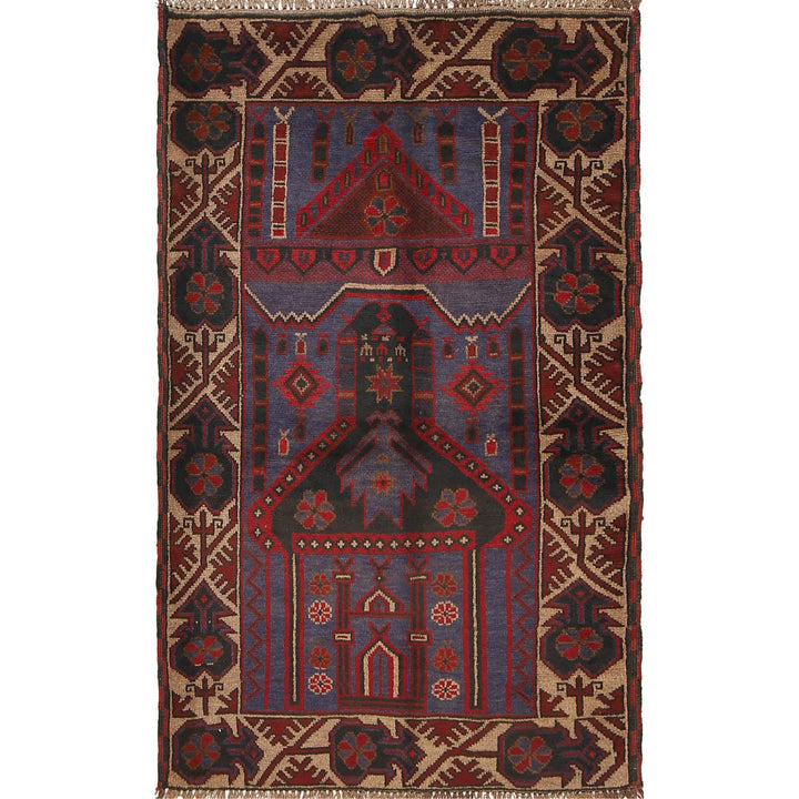 Handmade Prayer Rug 2' 11" x 4' 7" - No. AL87103