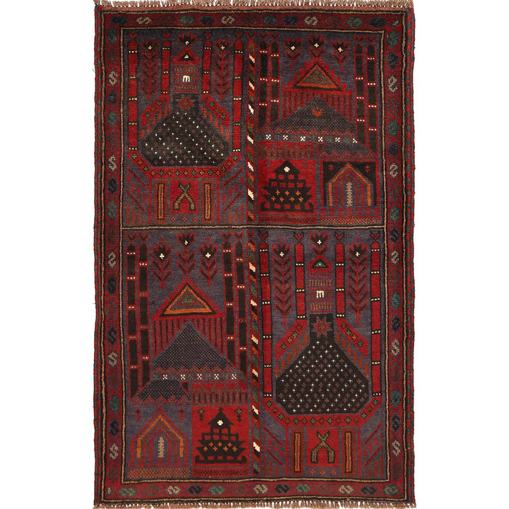 Handmade Prayer Rug 3' 2" x 5' 0" - No. AL37039
