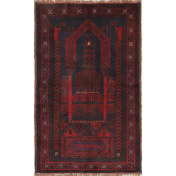 Handmade Prayer Rug 2' 10" x 4' 8" - No. AL30344