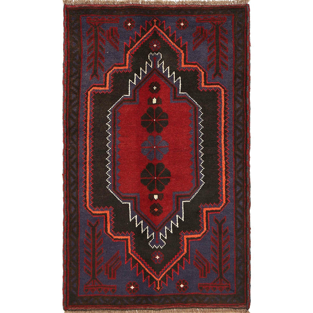 Handmade Balochi Carpet 2' 9" x 4' 8" - No. AL92508