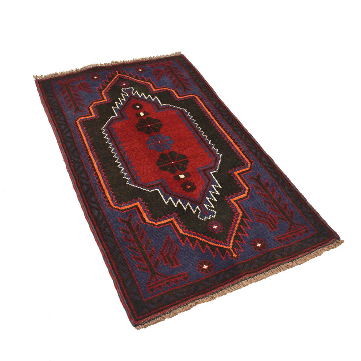 Handmade Balochi Carpet 2' 9" x 4' 8" - No. AL92508