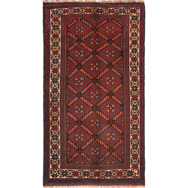 Handmade Balochi Carpet 2' 7" x 4' 6" - No. AL73515