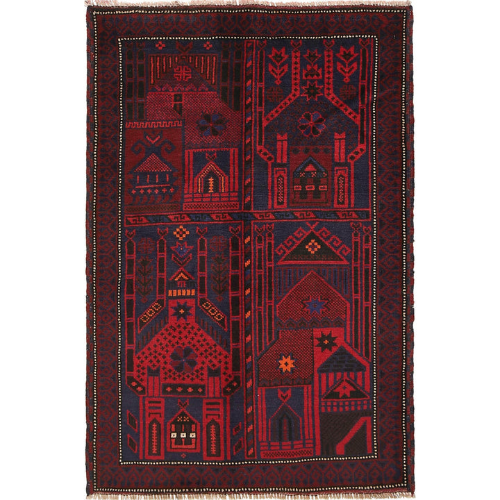 Handmade Prayer Rug 3' 1" x 4' 7" - No. AL24783