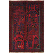Handmade Prayer Rug 3' 1" x 4' 7" - No. AL24783