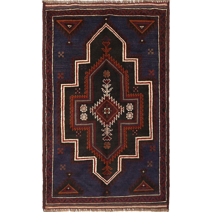 Hand Knotted Baluchi Rug 2' 11" x 4' 7" - No. AL44167