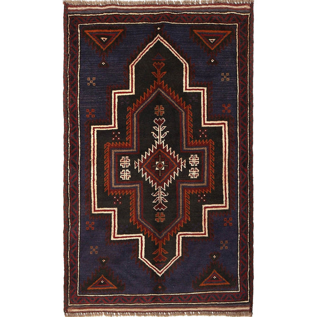 Hand Knotted Baluchi Rug 2' 11" x 4' 7" - No. AL44167