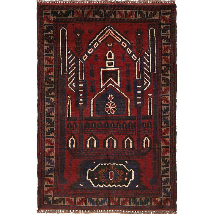 Hand Knotted Prayer Rug 2' 11" x 4' 4" - No. AL16993