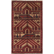 Handmade Prayer Rug 3' 1" x 4' 9" - No. AL27465