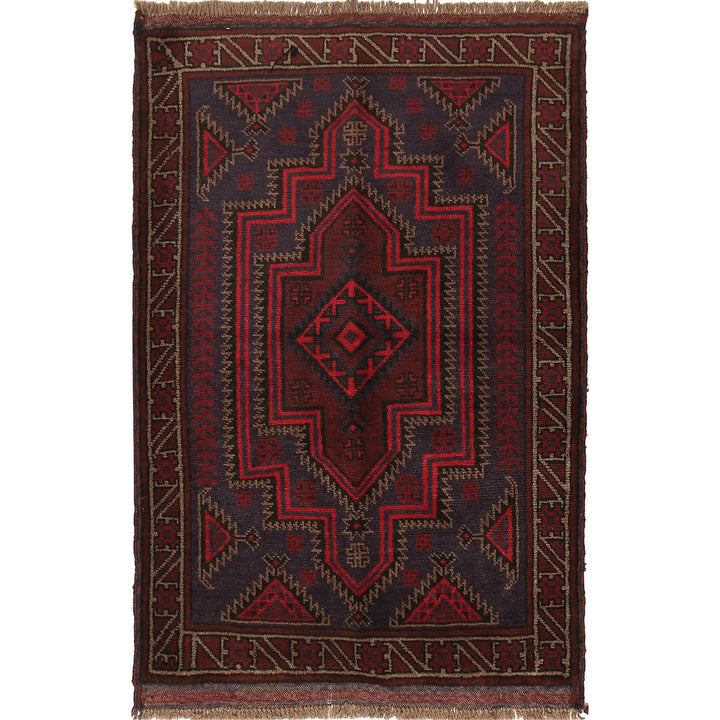 Handmade Balochi Carpet 3' 2" x 4' 7" - No. AL20495