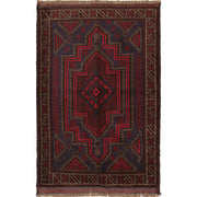 Handmade Balochi Carpet 3' 2" x 4' 7" - No. AL20495