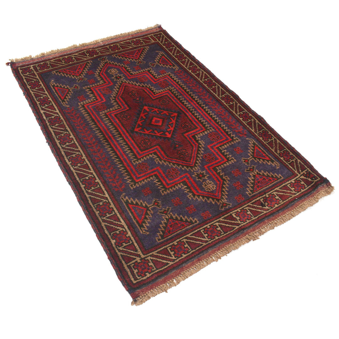Handmade Balochi Carpet 3' 2" x 4' 7" - No. AL20495