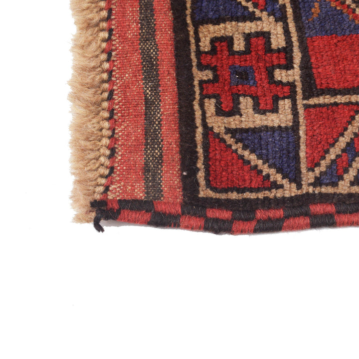 Afghan Prayer Rug 2' 9" x 4' 9" Hand-Knotted view