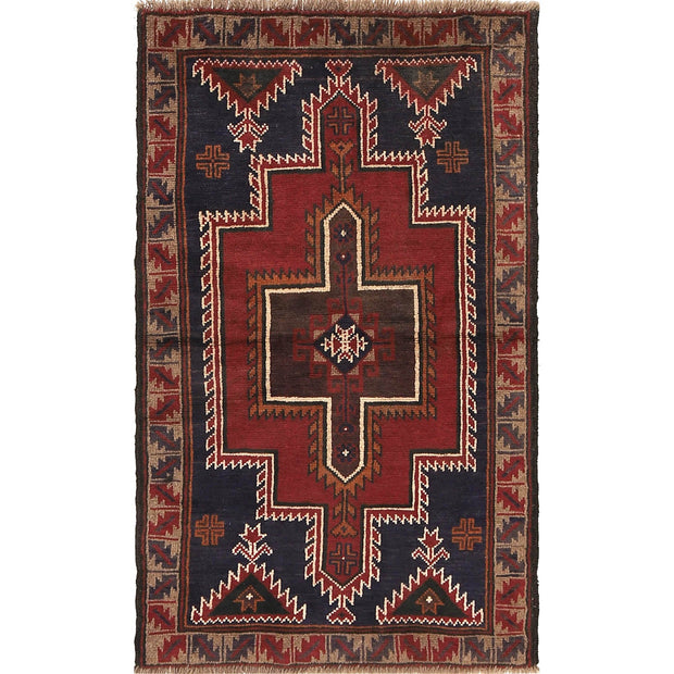 Handmade Balochi Carpet 2' 9" x 4' 7" - No. AL49960