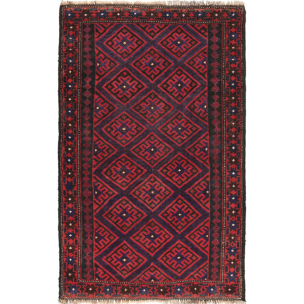 Handmade Balochi Carpet 2' 11" x 4' 6" - No. AL84172