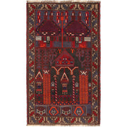 Handmade Prayer Rug 2' 10" x 4' 8" - No. AL27628