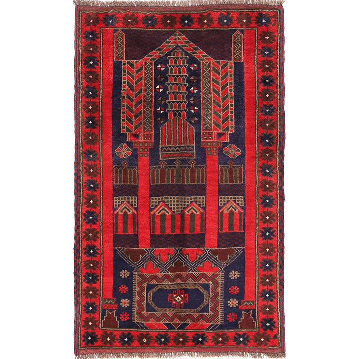 Handmade Prayer Rug 2' 11" x 4' 9" - No. AL83092