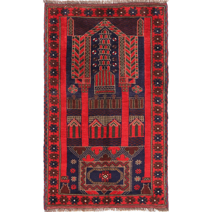 Handmade Prayer Rug 2' 11" x 4' 9" - No. AL23708