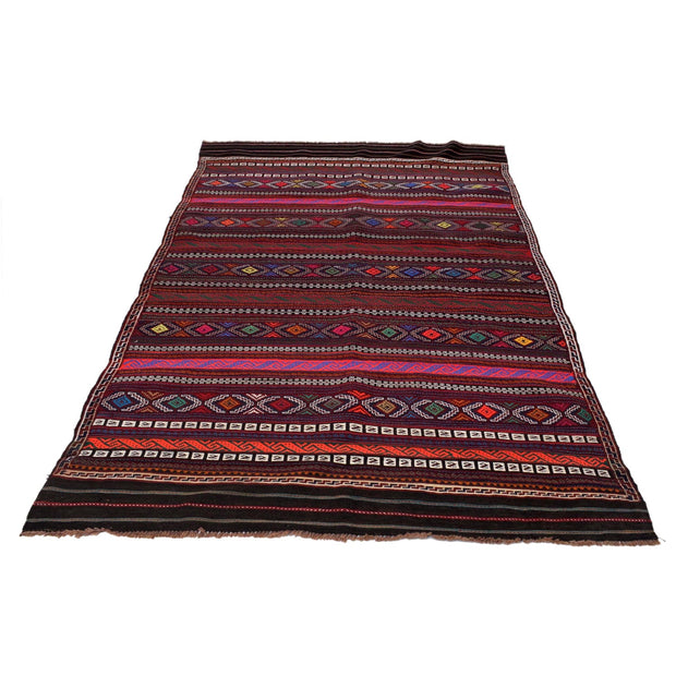 Afghan Laghari Kilim 4' 6" x 7' 8" - No. AL21810