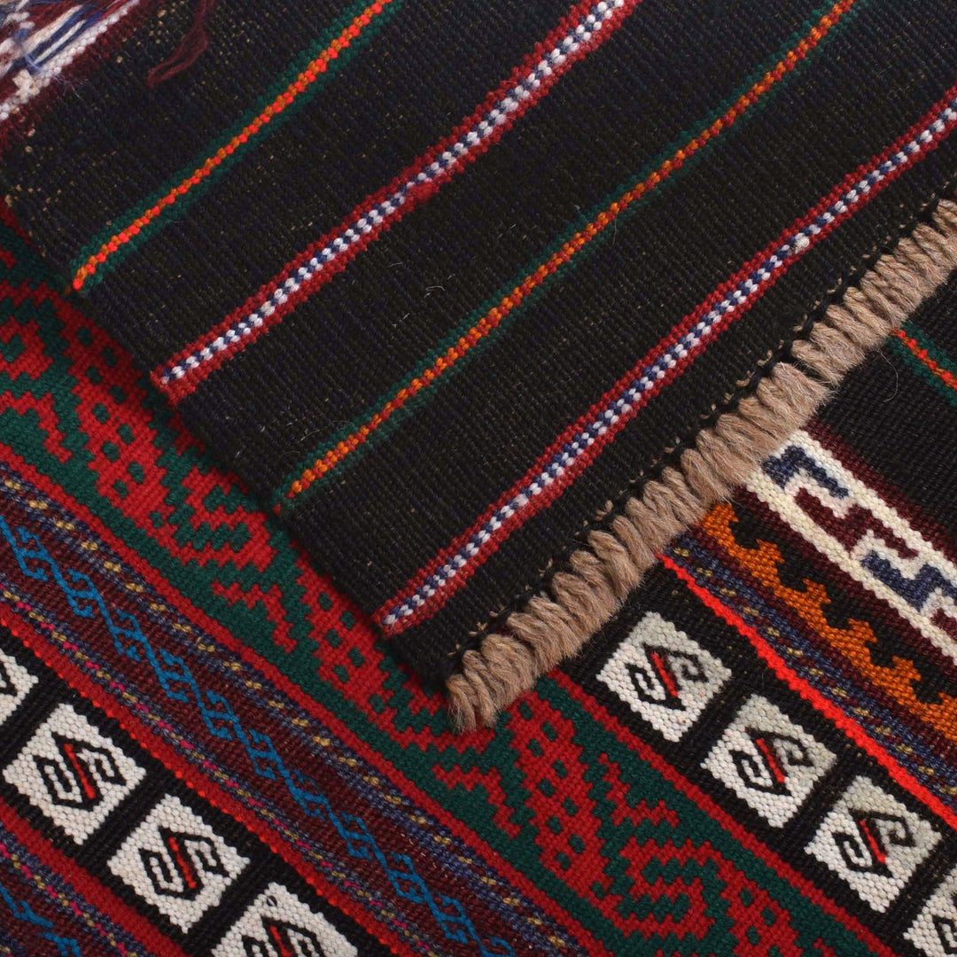 Afghan Laghari Kilim 4' 6" x 7' 8" - No. AL21810