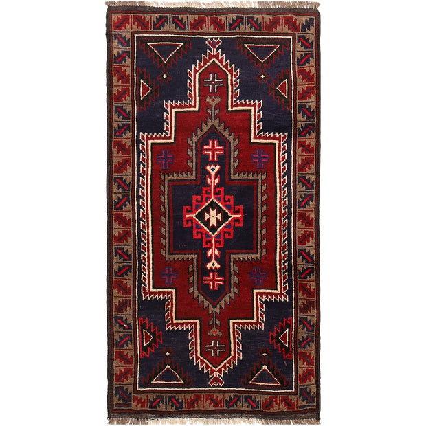 Handmade Balochi Carpet 2' 7" x 4' 9" - No. AL92457