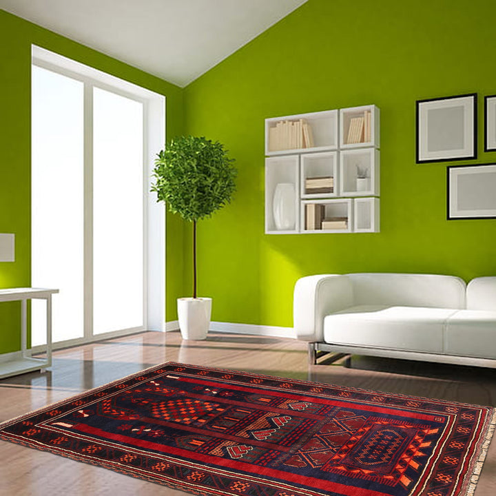 Small Prayer Carpet 3' 2" x 5' 3" - No. AL99467