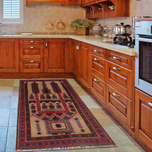 Small Prayer Carpet 2' 11" x 4' 6" - No. AL88669