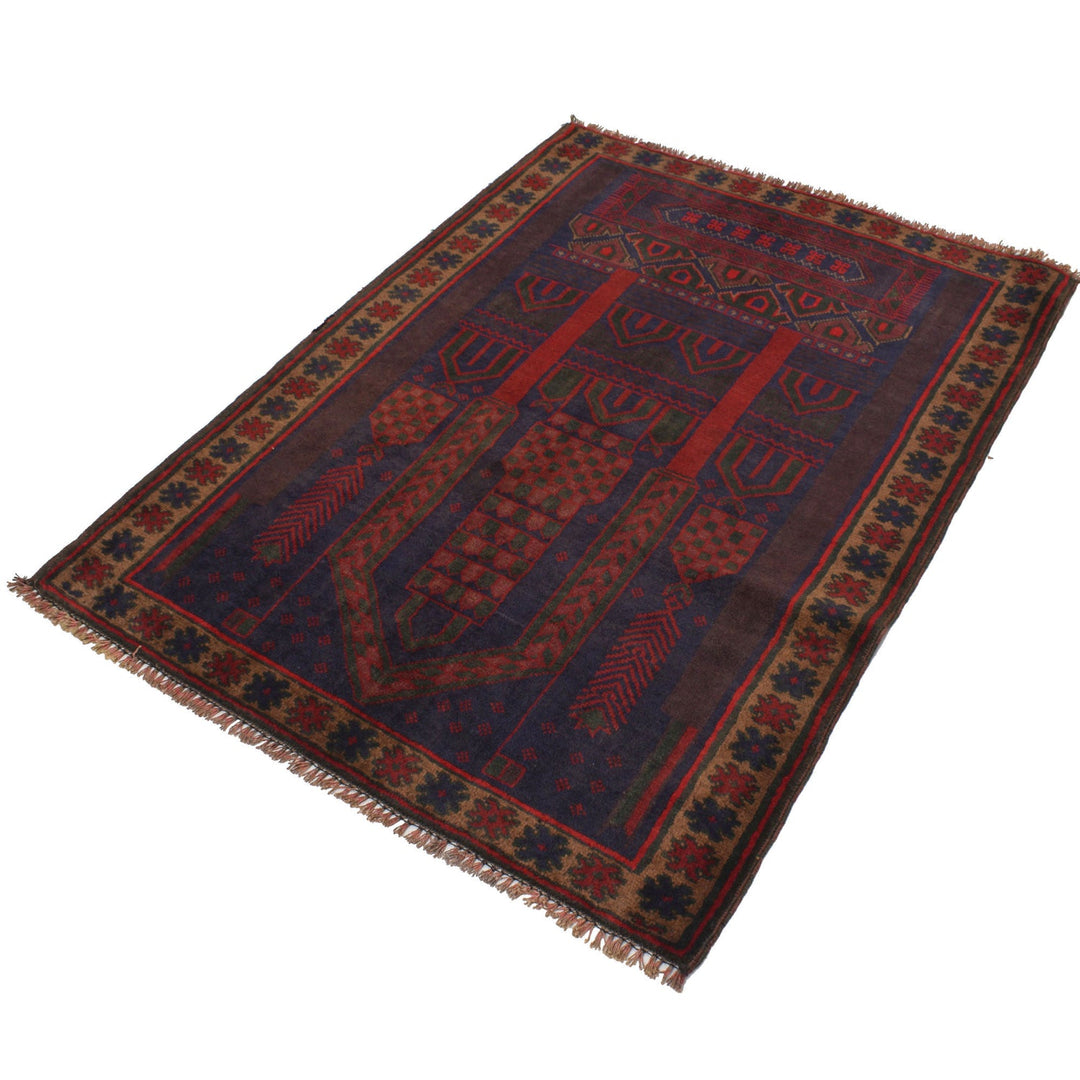 Small Prayer Carpet 3' 3" x 4' 4 - No. AL24133