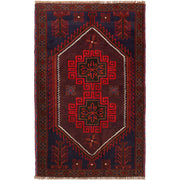 Handmade Balochi Carpet 2' 9" x 4' 6" - No. AL46539