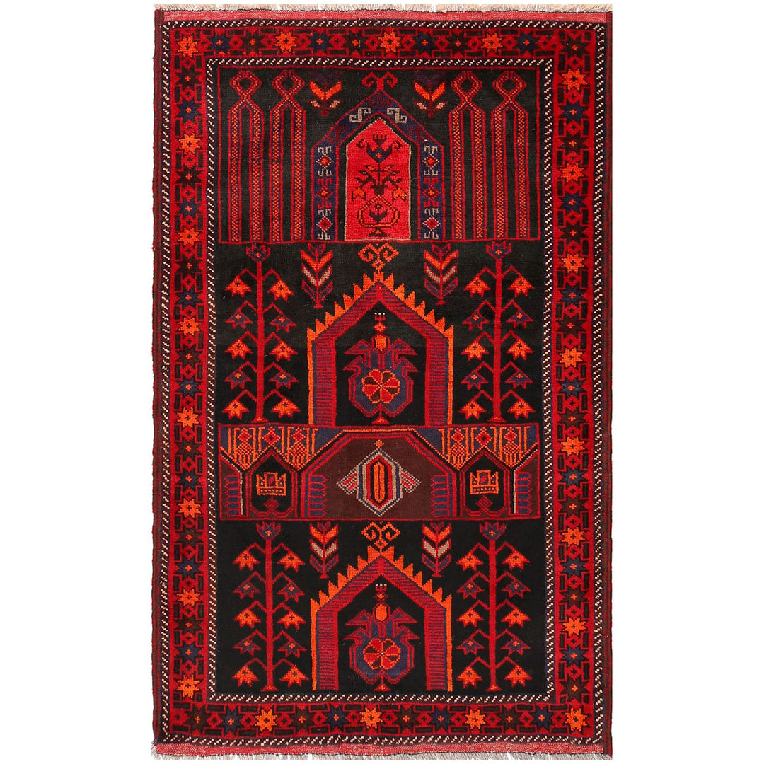 Small Prayer Carpet 3' 3" x 5' 3" - No. AL10600