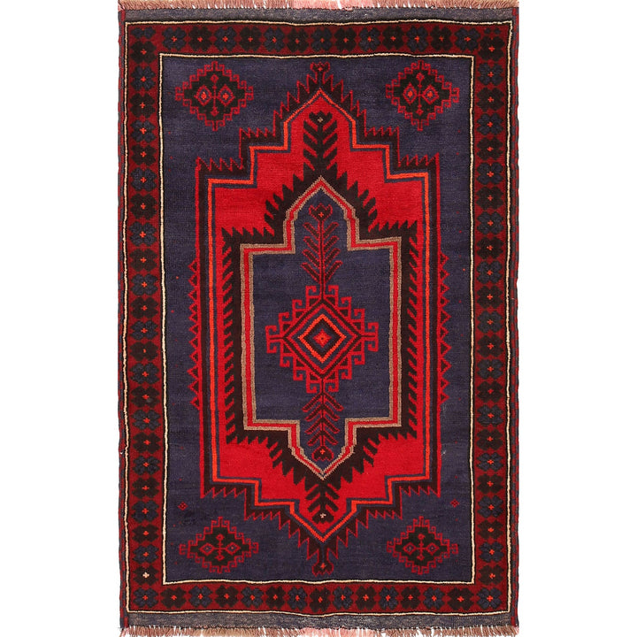 Handmade Balochi Carpet 3' 0" x 4' 8" - No. AL14984