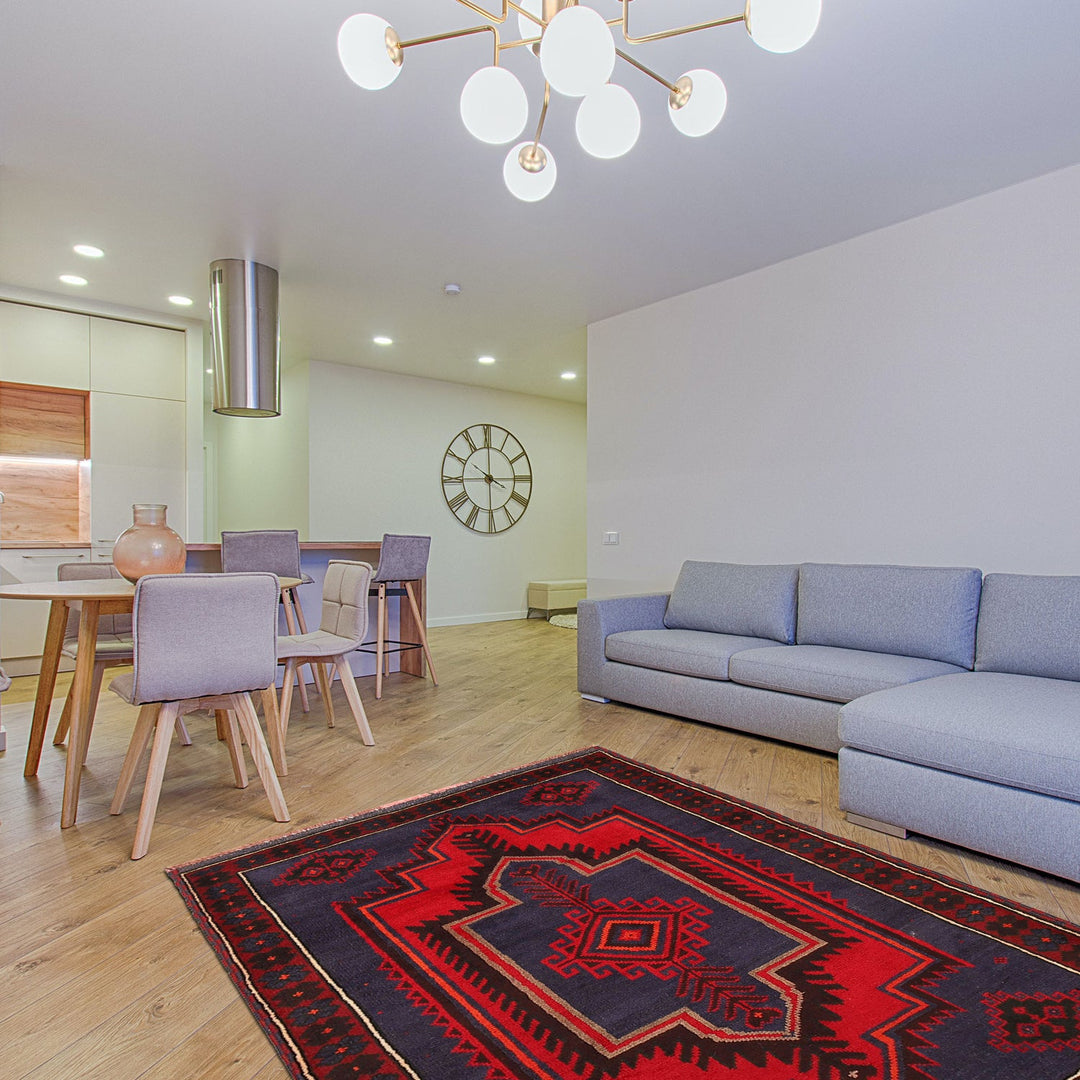 Handmade Balochi Carpet 3' 0" x 4' 8" - No. AL14984