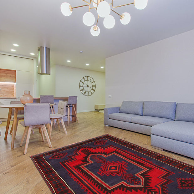 Handmade Balochi Carpet 3' 0" x 4' 8" - No. AL14984